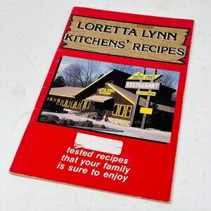 Vintage [1986] Loretta Lynn Kitchens’ Recipes Soft Cover 32-Page Cookbook